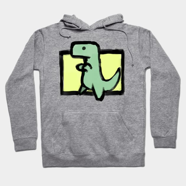 T-Rex Dino Hoodie by jorjii anime